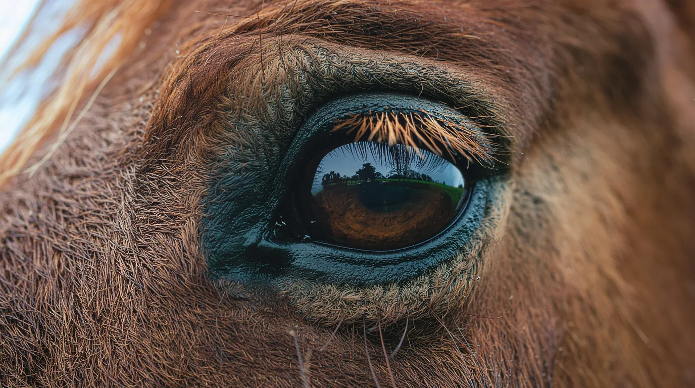 Un regard de cheval au Les Écuries des Colombes, Troche